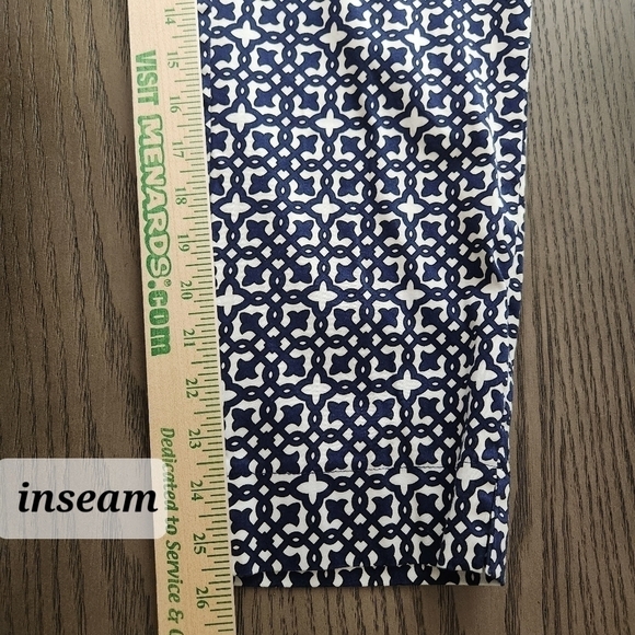 Laundry By Shelli Segal Pants Womens 10 Blue White Pattern - Picture 9 of 10